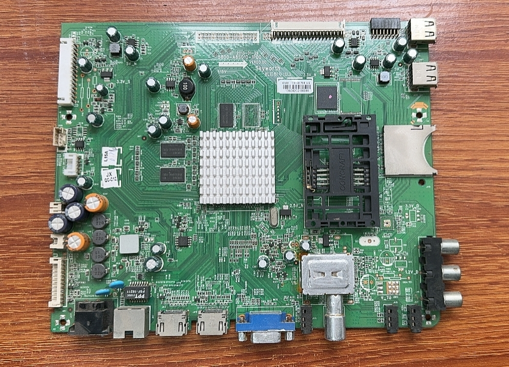 实拍原装创维55E800A主板