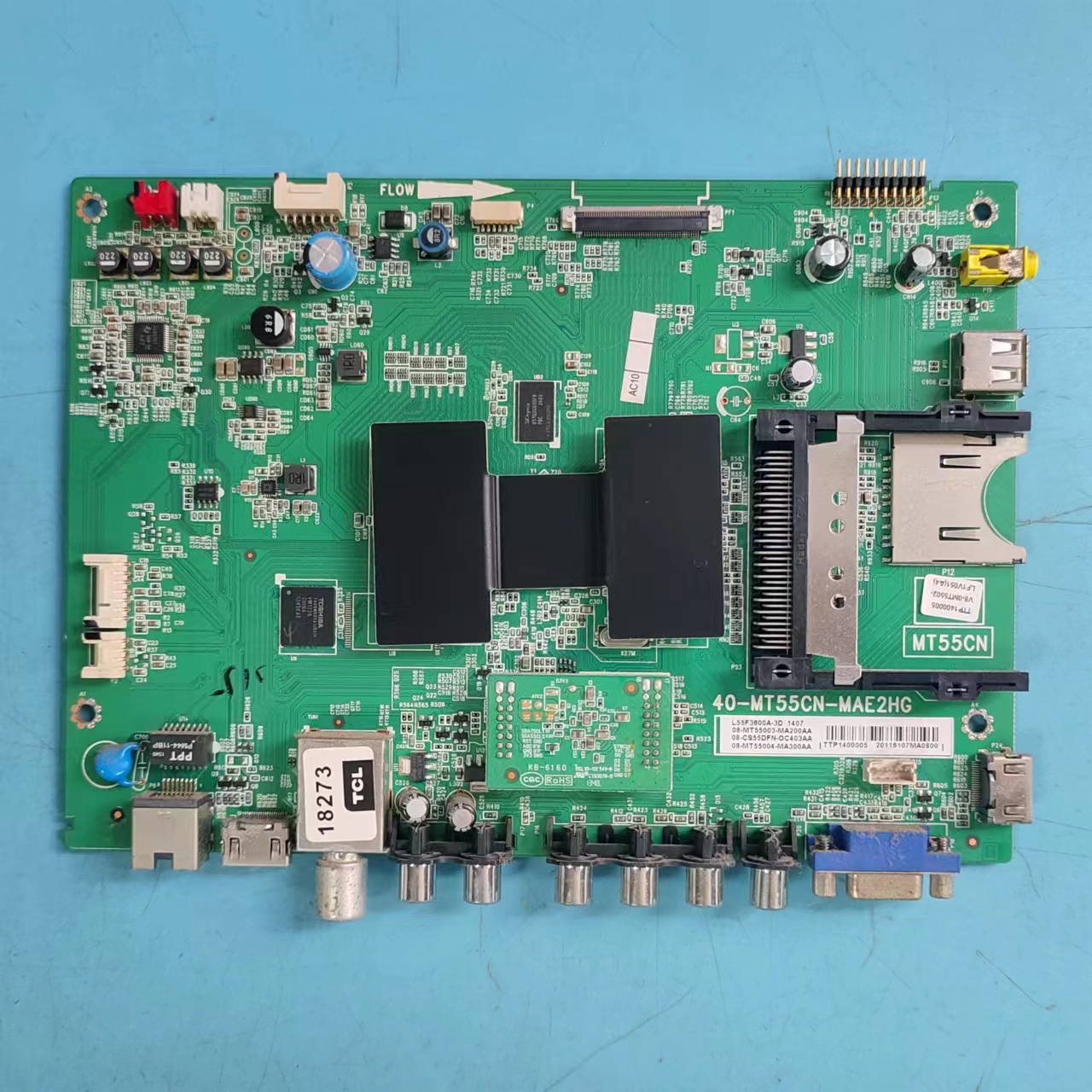 原装TCLL55F3600A-3D主板实物图