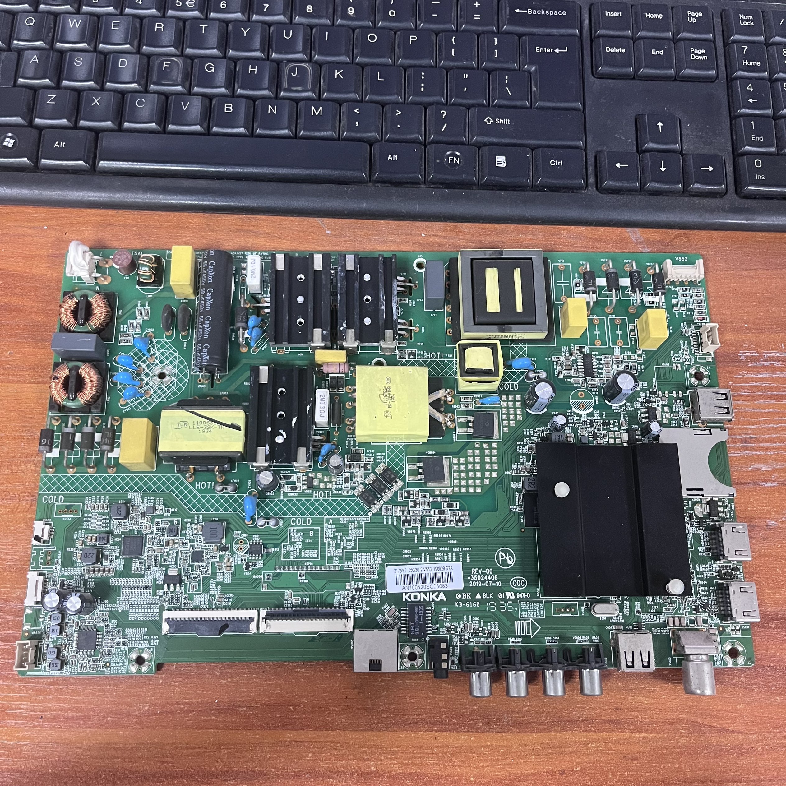 拆机原装康佳55G3U电视主板