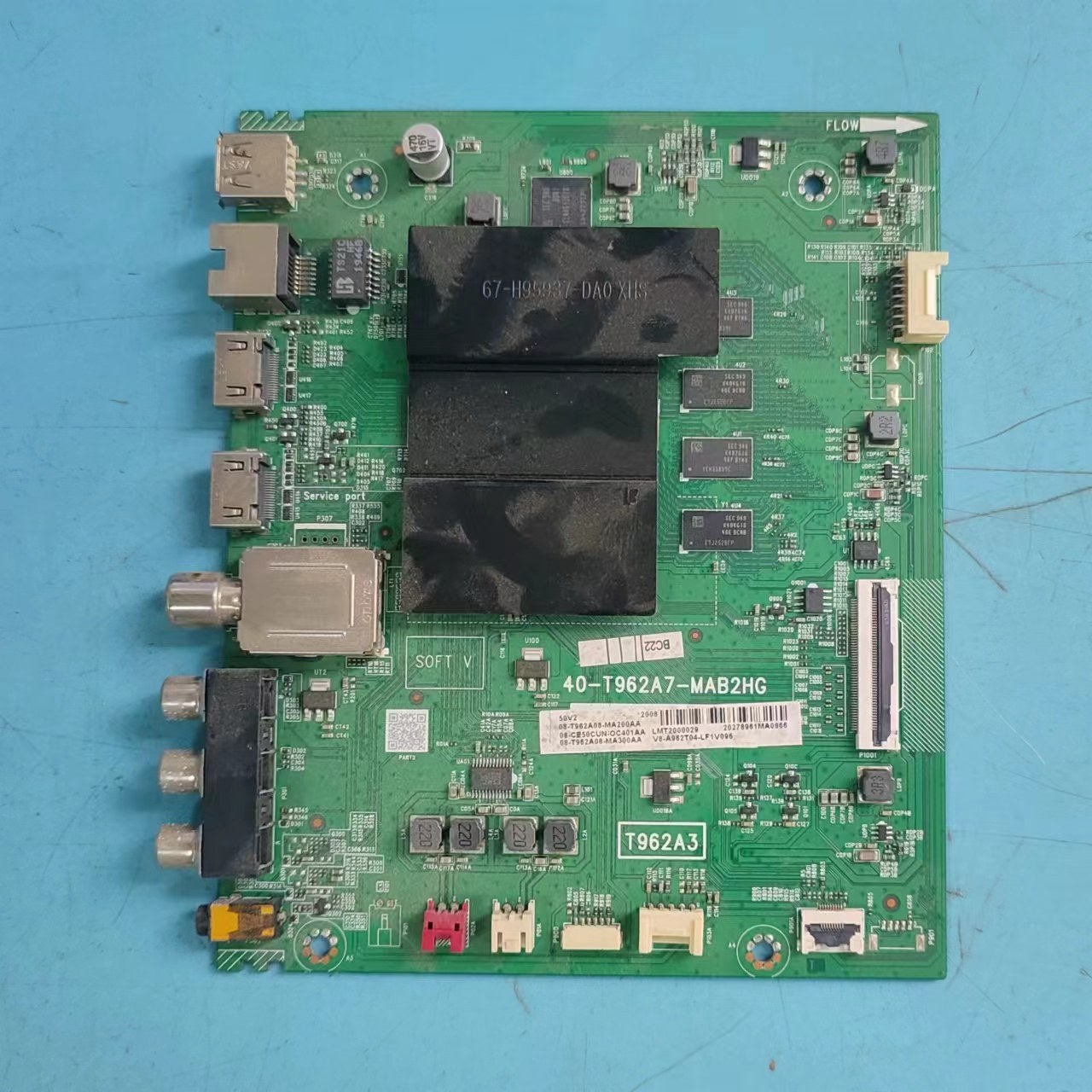 原装测好TCL50V2主板实物图