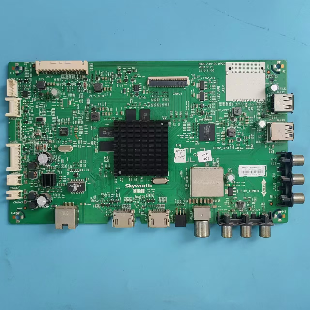 原装创维55V6主板实物图