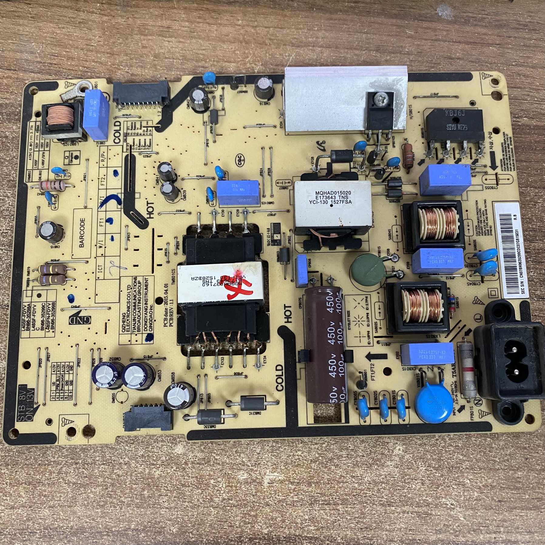 原装三星UA43/48J5088AJXXZ 电视机电源板BN96-35299C现货测好 华 - 实物图