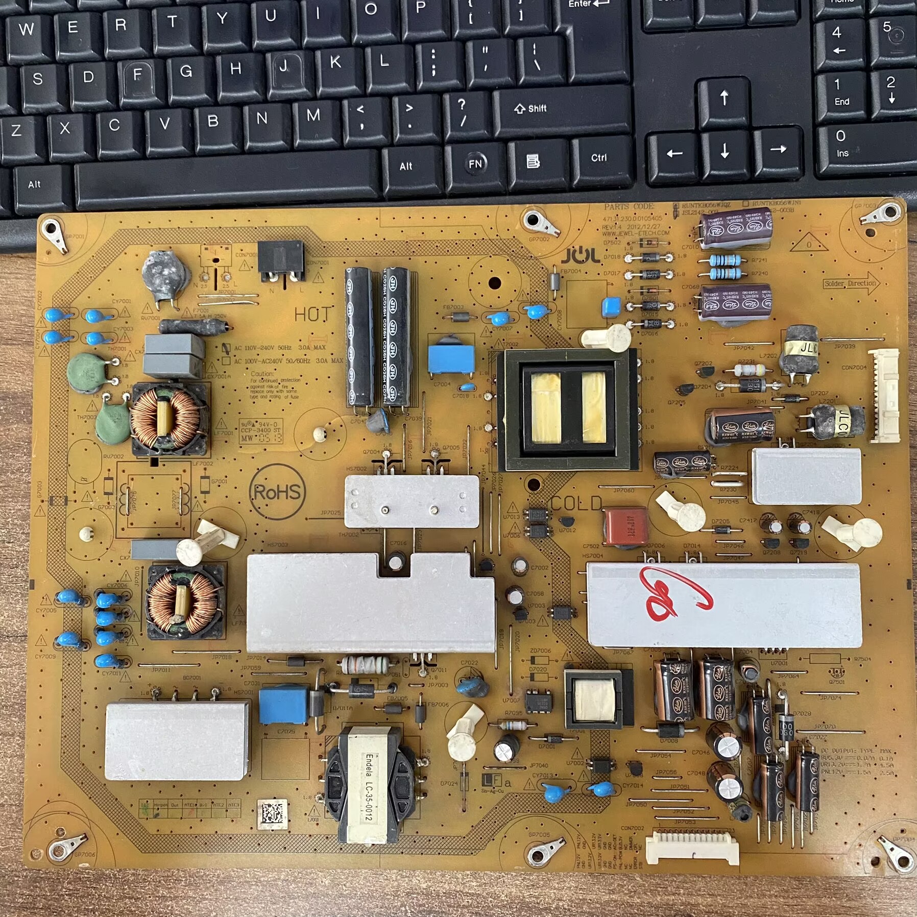 夏普LCD-60NX255A电源板RUNTK