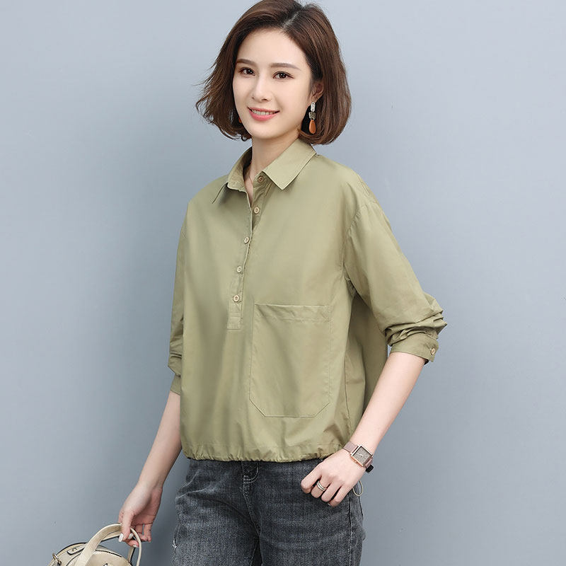 休闲时尚女春装2025新款春季中年妈妈洋气减龄纯棉衬衫,女装衬衫,曼沙奕珂