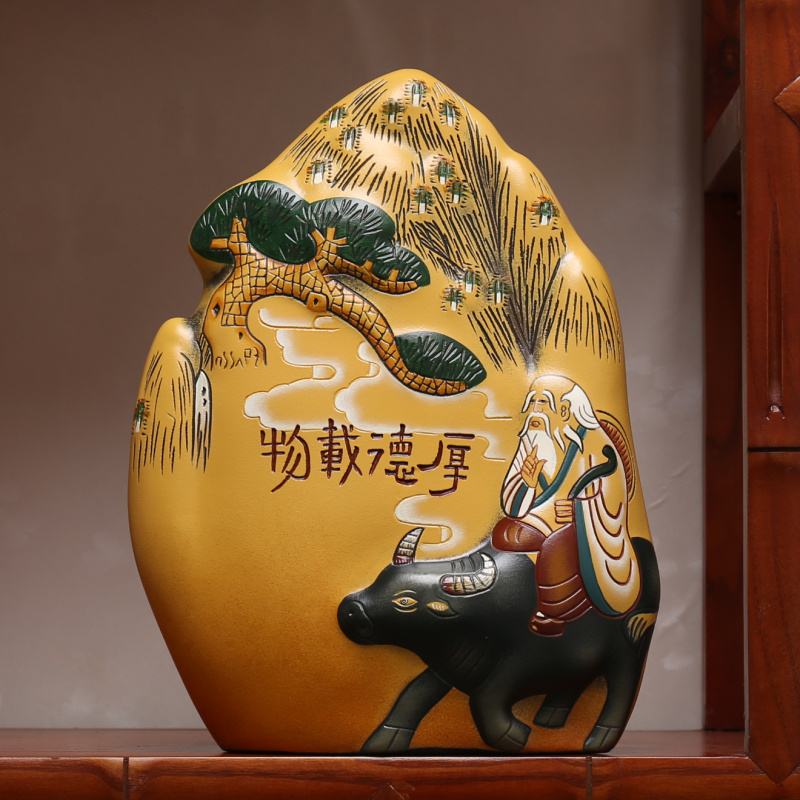 书柜办公室陶瓷玄关商务礼品中式图片