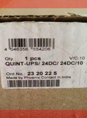 询价!菲尼克斯UPS电源2320225,QUINT-UPS/24DC/24DC/10