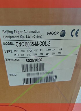 询价!发格8035M全新原包装  CNC 8035-M-COL-2
