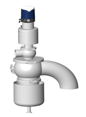 卫生型罐顶呼吸阀AVX1用于罐的真空Definox