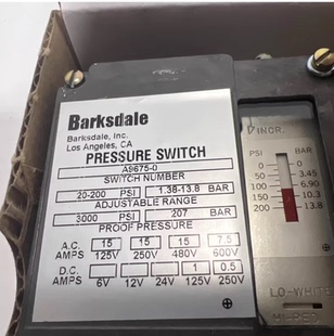 A9675 压力开关 Barksdale