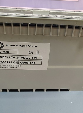 议价！BRUEL&KJAER VIBRO VIBROCONTROL920 VC-920全新原装