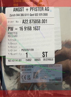 议价!ROBOTEQ舵轮驱动器,MDC2460,全新原装…