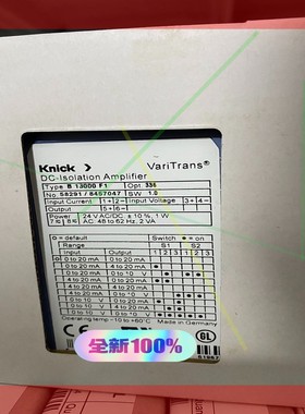 询价!全新科尼可Knick  B 13000 F1  VariTr