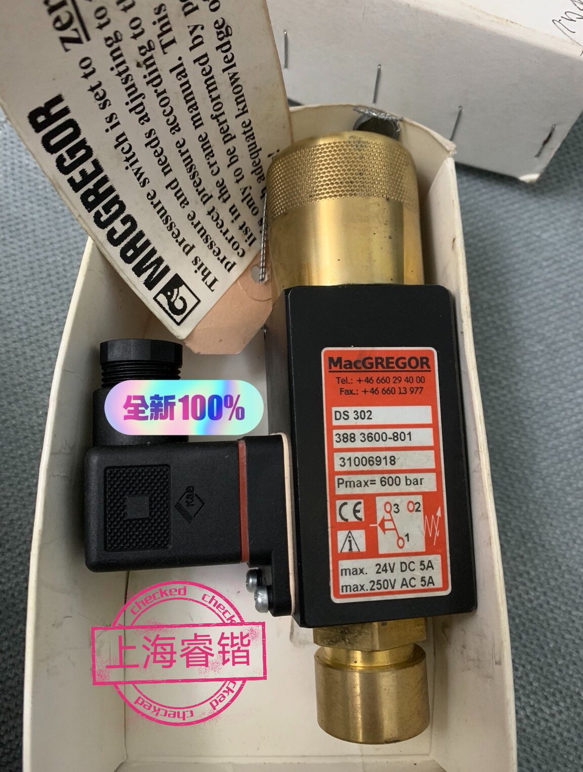 MACGREGOR pressure switch  DS302  388 3600-801. 31006918议价