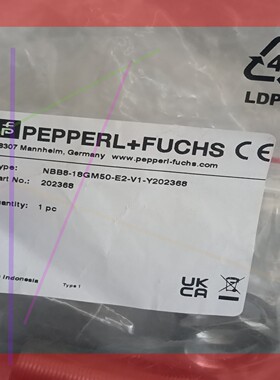 询价！倍加福开关NBB0-18GM50-E2-V1-Y202368