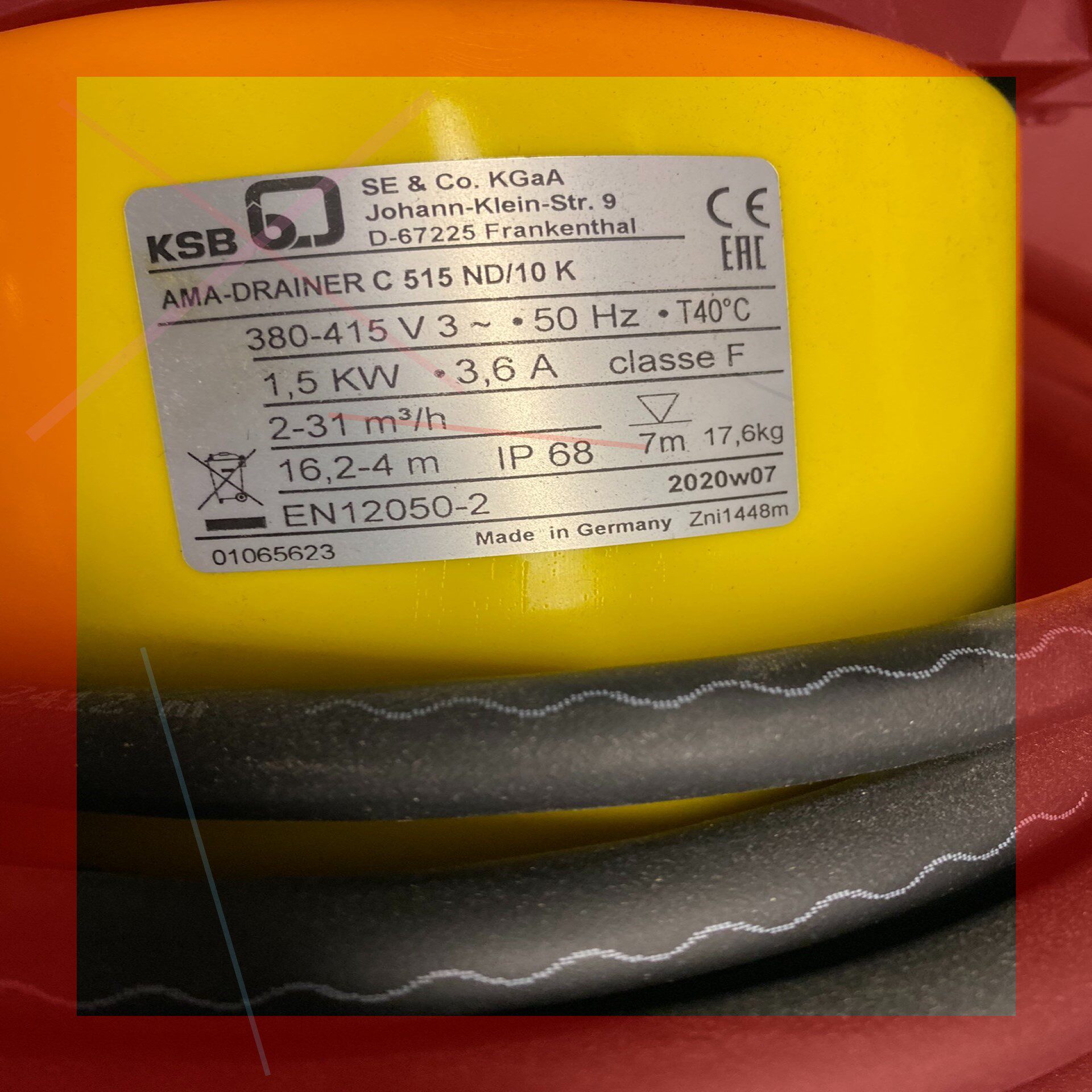 德国ksb凯士比集团 AMA-DRAINER C 515 ND/10 K  议价