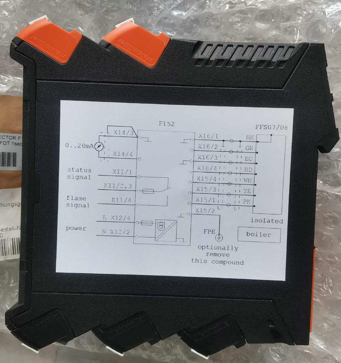 LAMTEC燃烧器火焰信号放大器FLAME DETECTOR，型号:F152  ,议价
