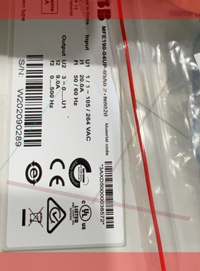 ABB MFE190-04UP-09A0-2+N8020  ESM08X-751-302-T1N1A00