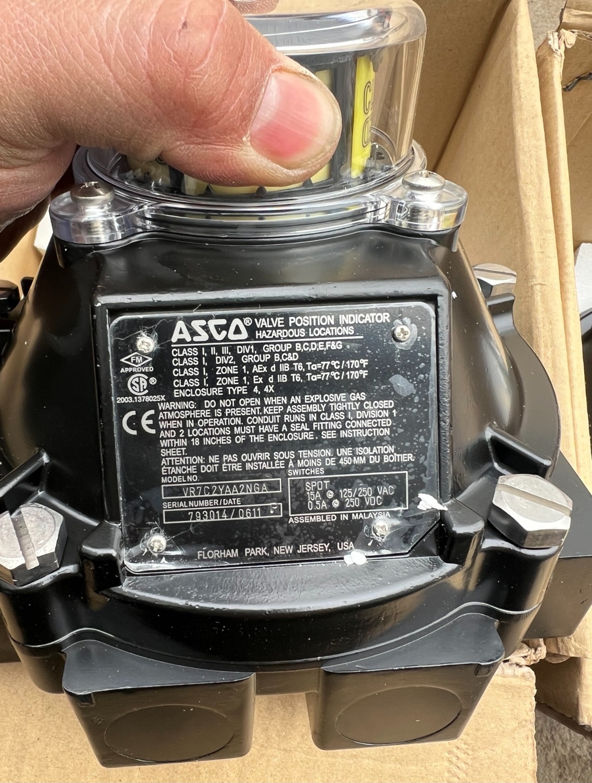 议价！美国进口ACSO开关，VR7C2YAA2NGA