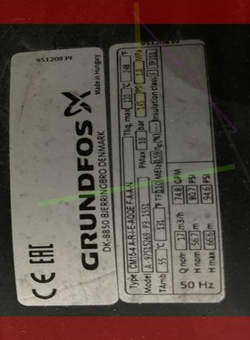 询价!GRUNDFOS泵CM15-4 A-R-I-E-AQQE F-A-A-N