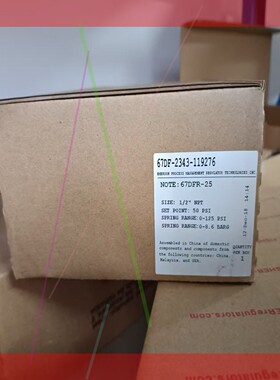 询价!FISHER减压阀67DF-2343-119276全新原装带