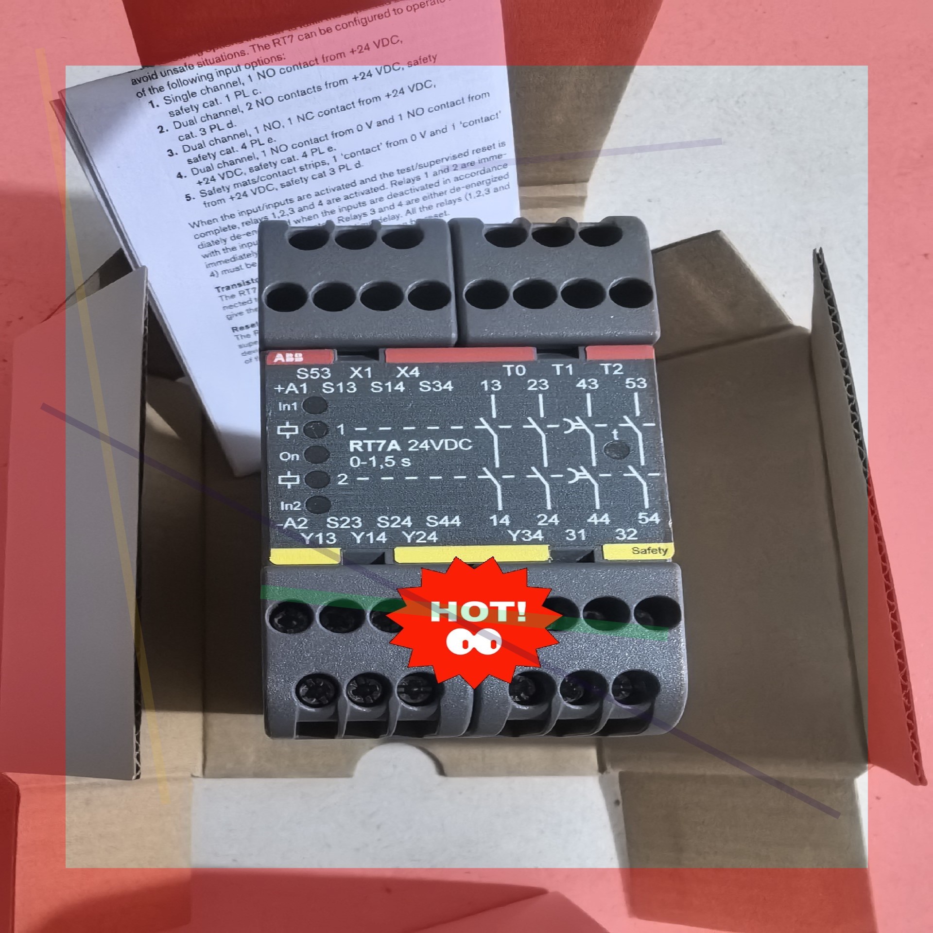 询价!ABB RT7A 安全继电器JOKAB SAFETY  2TLA010028R2000