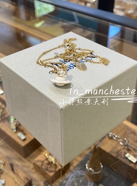 VIVIENNE WESTWOO西太后经典烤瓷土星DINAH立体3D项链锁骨链百搭