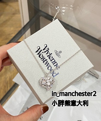 西太后土星男女镂空爱心项链