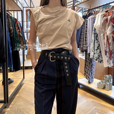 VIVIENNE WESTWOOD西太后经典土星HEBO TOP不规则百搭短袖t恤正品