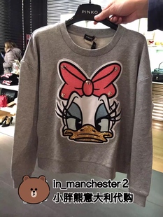 PINKO/品高 DISNEY迪斯尼合作款Daisy黛丝亮片女款卫衣长袖 正品