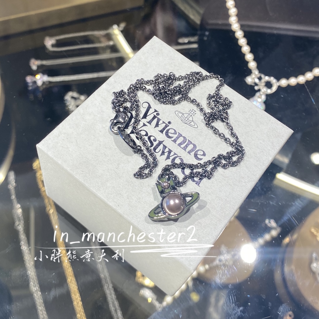 VIVIENNE WESTWOOD西太后经典土星单颗珍珠百搭男女款情侣项链