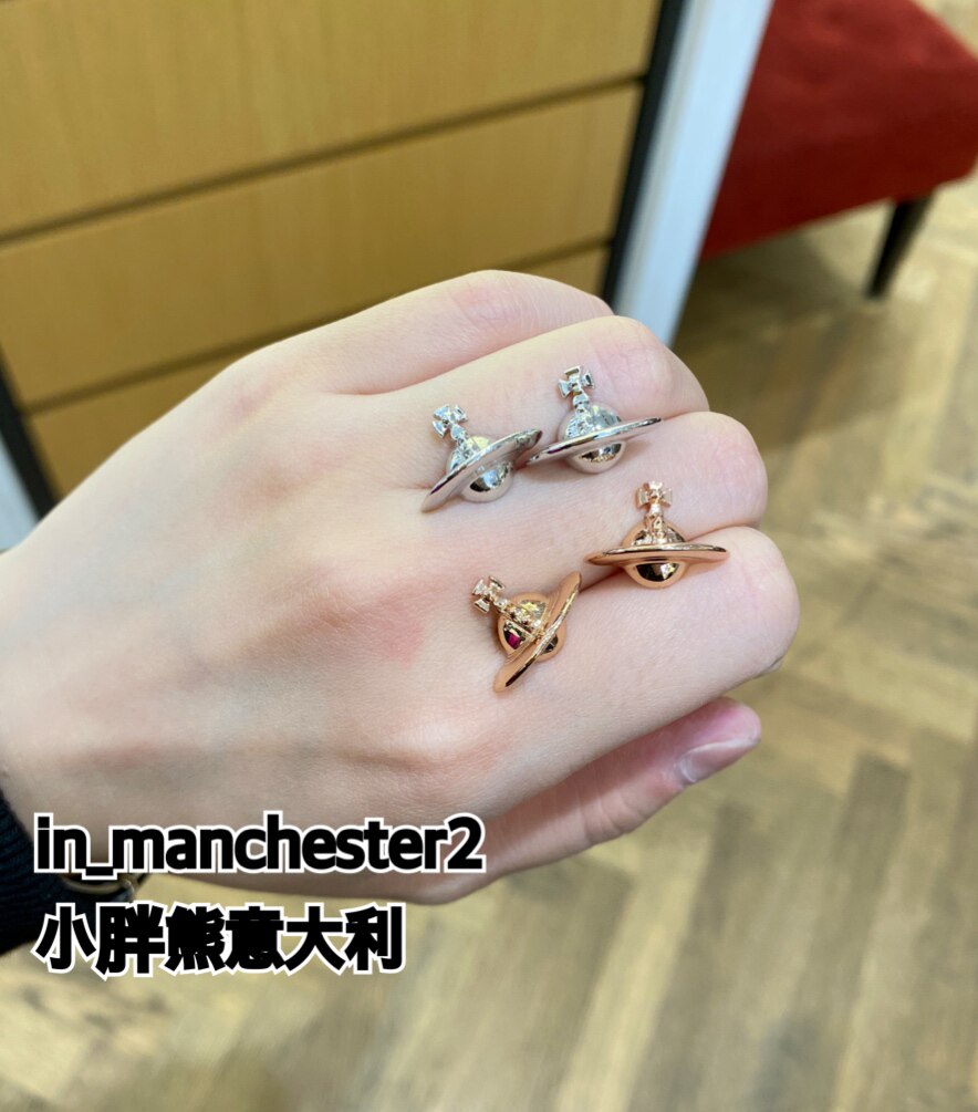 西太后土星耳钉立体男女