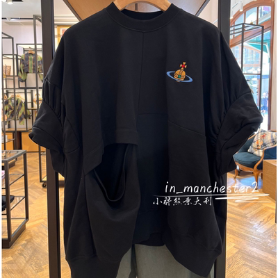 VIVIENNE WESTWOOD西太后经典土星宽松百搭镂空不规则短袖卫衣女