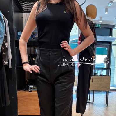 VIVIENNE WESTWOOD西太后 经典土星纯棉针织背心上衣男女百搭正品