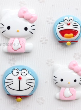 机器猫冰箱贴 Kitty猫强力磁铁吸铁石留言贴创意卡通可爱磁性贴