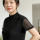 网眼网纱短袖 T恤桑蚕丝妈妈装 夏季 真丝小立领t恤衫 款 显瘦上衣女