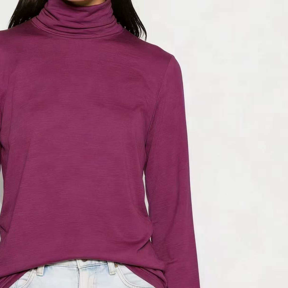 外层100%羊毛内层85%桑蚕丝15%棉长袖打底衫真丝高领内搭上衣女,女装/女士精品,中老年女装,淘宝优惠券,粉丝福利购,淘宝优惠卷