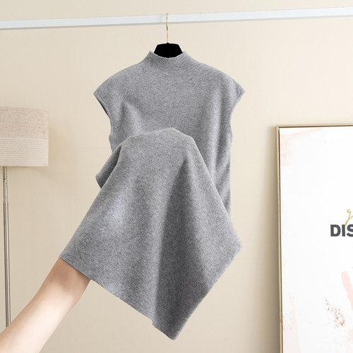 羊毛纯色针织连衣裙女