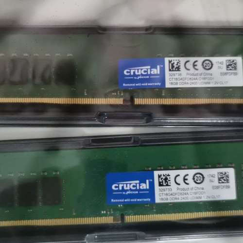 crucial 16G D4 2400 台式机内存条 210[议]