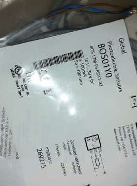 巴鲁夫BOS01Y0光电传感器[议]