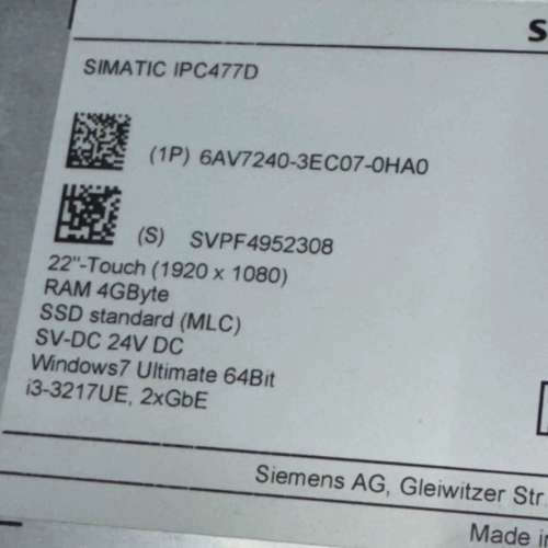 【Siemens  SIMATIC IPC477D 工[议]