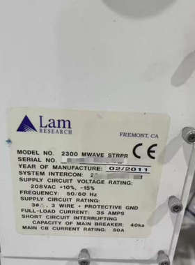 Lam Research 2300 MWAVE STRPR蚀[议]