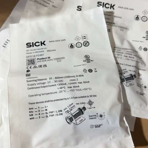SICK西克光电传感器GRTE18-P2467，马西亚制造【议】