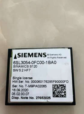 SINAMICS S120 存储卡，型号6SL305[议]