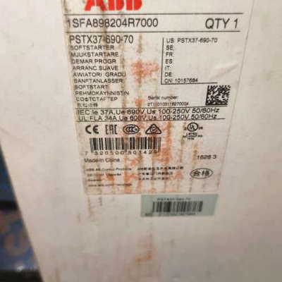 ABB软启动器，型号PSTX37-690-70，未使[议]