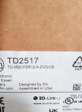 易福门TD2517   Ifm温度传感器。。【议】