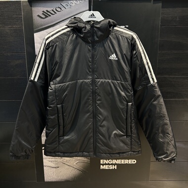 Adidas/阿迪达斯男子冬季户外休闲运动防风保暖连帽棉服KF6755