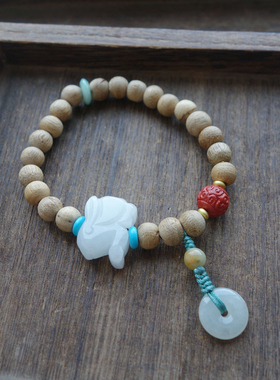 本命年翡翠生肖手链玉手串沉香珠