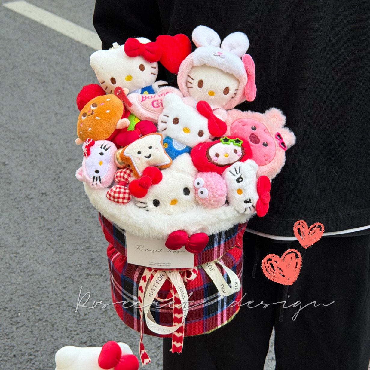 可爱KT玩偶花束凯蒂猫萌趣毛绒公仔卡通花儿童女孩生日新年礼物,鲜花速递/花卉仿真/绿植园艺,卡通花,淘宝优惠券,粉丝福利购,淘宝优惠卷