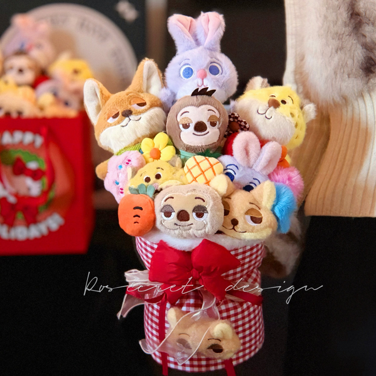 治愈系疯狂动物城尼克朱迪玩偶花束生日送闺蜜女友公仔毕业季礼物