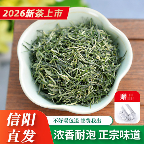 信阳毛尖2026新茶毛尖绿茶雨前浓香型特级嫩芽散装茶叶250g罐装